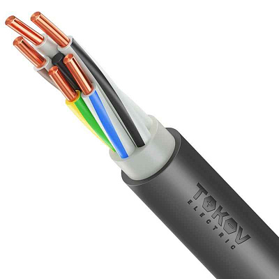 Кабель TOKOV ELECTRIC ВВГнг(А)-LSLTx 5х10 ОК (N PE) 1кВ (м) УТ000030607