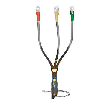 Концевая муфта Муфта кабельная концевая внутр. установки 10кВ КВТпН 3х(150-240мм) с болт. наконечн. Нева-Транс Комплект 22020056 