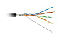 витая пара F/UTP кат.5E 4x2x24AWG solid PE Outdoor FUTP4-C5E-S24-OUT-PE-BK-500 черн. (м) Hyperline 49110