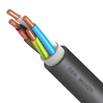 Кабель ВВГнг(А)-FRLSLTx 5х2.5 ОК (N PE) 0.66кВ (м) Цветлит 00-00140851