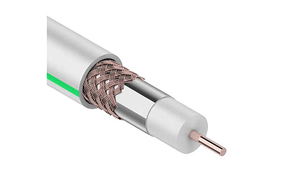 коаксиальный SAT 703B 75Ом CCS/Al/Al 75% бел. (уп.20м) PROCONNECT 01-2431-2-20