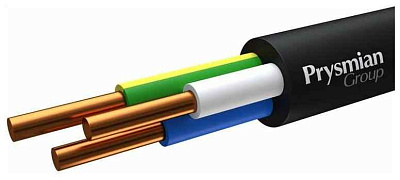Кабель ВВГнг(А)-FRLS 3х10 ОК (N PE) 0.66кВ (м) Цветлит 00-00140722