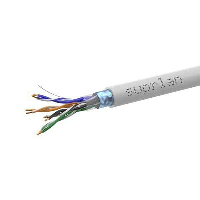 витая пара F/UTP кат.5E 4x2x24AWG solid CU PVC Standard сер. (м) SUPRLAN 01-1031-1