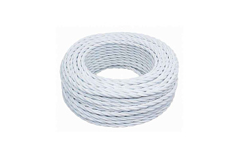 Провод ретро 3x1.5 матов. бел. (уп.50м) Bironi B1-434-71-50