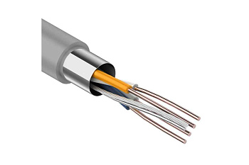 Кабель витая пара F/UTP 2x2x24AWG кат.5E solid CCA PVC сер. (м) PROCONNECT 01-0121-3