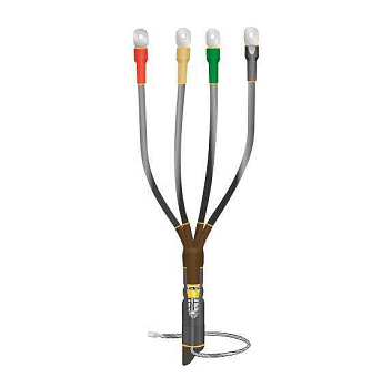 Муфта кабельная концевая внутр. установки 1кВ КВТпН 4х(70-120мм) с болт. наконечн. Нева-Транс Комплект 22020035 