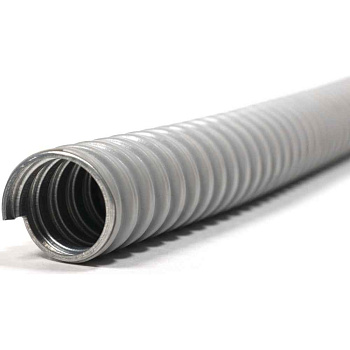 Металлорукав в ПВХ изоляции МРПИ нг  15  (50 м/уп.) серый ГОФРОМАТИК 