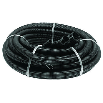 Труба гофрированная ПНД легкая d20мм с протяжкой черн. (уп.100м) Ruvinil 22001 