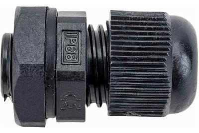 Сальник MG 12 пластик (3-6,5 мм) IP68 черный ГОФРОМАТИК 