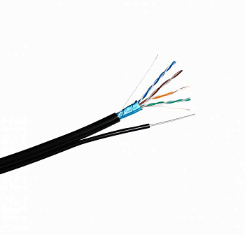 Кабель FTP-PA-5е 4х2х24 AWG ELTROS Cu Lux (с тросом, в п/э) внешний