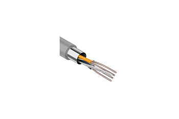 Кабель витая пара F/UTP 2x2x24AWG кат.5E solid CU PVC сер. (м) Rexant 01-0122