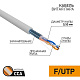 витая пара F/UTP 2x2x24AWG кат.5E solid CCA PVC сер. (м) PROCONNECT 01-0121-3