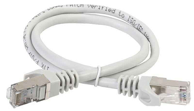 Патч-корд кат.5E FTP 0.5м сер. ITK PC01-C5EF-05M 