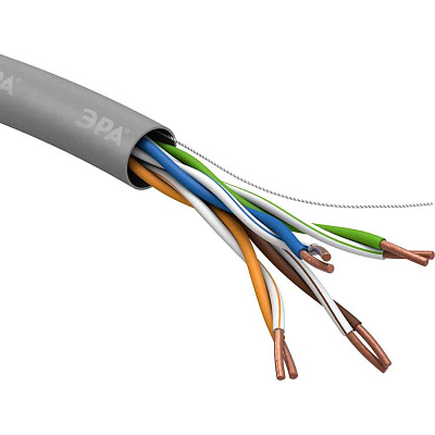 ЭРА витая пара U/UTP 4x2x24AWG Cat5e CU PVC 305м SIMPLE | Б0044426 | ЭРА