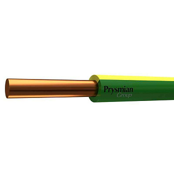Провод ПуВнг(A)-LS 1x4 Ж/З 450/750В (бухта) (м) РЭК-PRYSMIAN 0601060301 одножильный