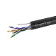 витая пара U/UTP кат.5E 4x2x24AWG solid CU PE Outdoor Standard трос черн. (м) SUPRLAN 01-0322-1