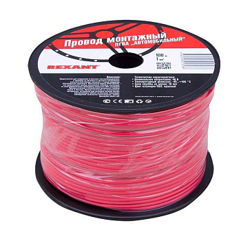 Провод ПГВА 1 К бухта (м) Rexant 01-6524 одножильный