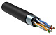 витая пара F/UTP кат.5E 4x2x24AWG solid CU LDPE Outdoor трос черн. (м) GENERICA BC3-C5E04-359-305-G