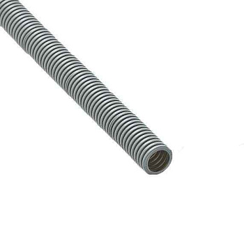 Труба гофрированная ПВХ легкая d20мм с протяжкой сер. (уп.100м) Ruvinil 12001(100) 