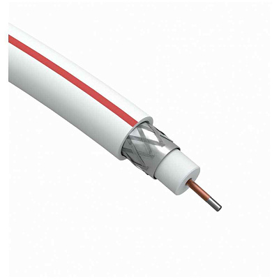 коаксиальный SAT 50 M.CCS/оплетка Al 75проц. PVC Simple 75Ом бел. (м) Эра Б0044607