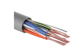 Кабель витая пара U/UTP 4x2x24AWG кат.5E solid CCA PVC сер. (м) PROCONNECT 01-0043-3