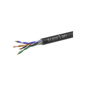 Кабель SUPRLAN Premium UTP Cat.5e 4x2x0,51 Cu PE Outdoor T-FG8 (трос) 305м | 01-0308-1 | SUPRLAN