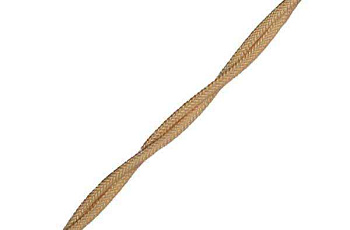 Провод ретро 2x1.5 матов. зол./песочн. (уп.50м) Bironi B1-424-719-50