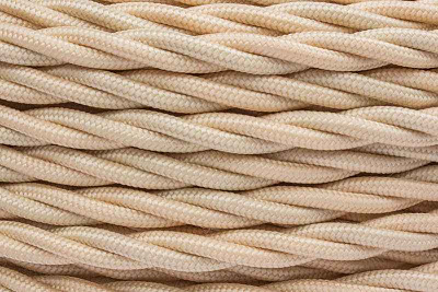 Провод ретро 3x2.5 матов. зол./песочн. (уп.50м) Bironi B1-435-719-50