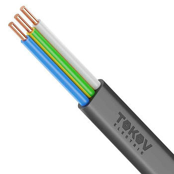 Кабель TOKOV ELECTRIC ВВГ-Пнг(А)-LSLTx 3х2.5 ОК (N PE) 0.66кВ (м) УТ000030888