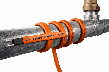 Кабель нагревательный саморег. строительного применения (трубы) 16Вт/м 16AWG термопласт Extherm SXLL16-2CR