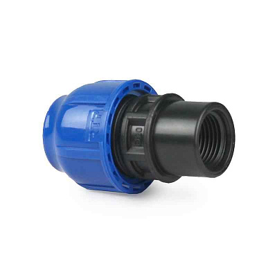 Муфта компрессионная внутр. резьба PN16 d20х1/2дюйм для ПЭ труб RTP 11477 