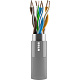 витая пара F/UTP кат.5E 4x2x24AWG solid LSZH FUTP4-C5E-S24-IN-LSZH-GY-305 сер. (уп.305м) Hyperline 45788