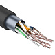 витая пара F/UTP, CAT 5e, PE, 4PR, 24AWG, OUTDOOR, SOLID, черный, с тросом, 305м PROconnect