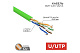 витая пара U/UTP, CAT 5e, нг(A)-LSLTx, 4x2x0,52мм, 24AWG, INDOOR, SOLID, зеленый, 305м REXANT