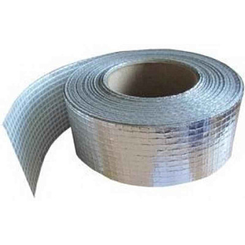 Лента самоклеящаяся ЛАС-А 50мм х50м армир. алюм.