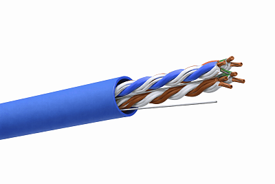 Кабель витая пара U/UTP 4х2х24AWG(0.57мм) кат.6 LSZH TOKOV PRO Fluke tested (м) TOKOV ELECTRIC TKP-C08-U/UTP-42-6-305-LSZH