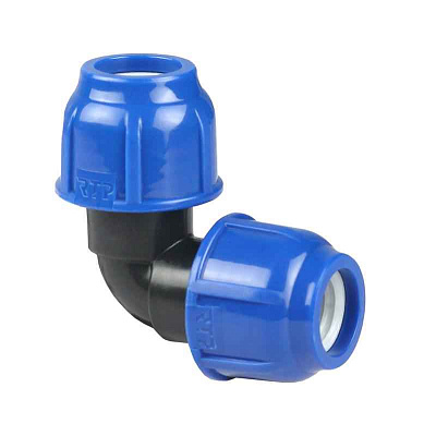 Отвод компрессионный PN16 d25 для ПЭ труб RTP 11527 