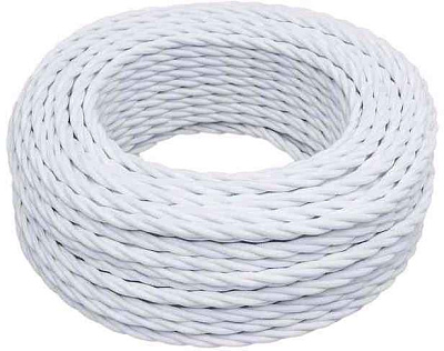 Провод ретро 3x1.5 матов. бел. (уп.20м) Bironi B1-434-71-20