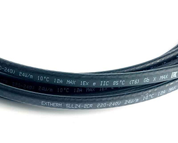 Кабель нагревательный саморег. строительного применения (трубы) 20Вт/м 16AWG термопласт Extherm SXLL20-2CR