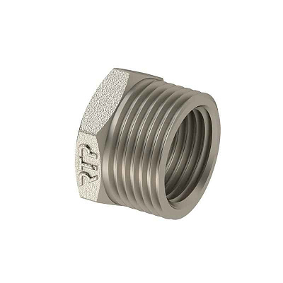 Футорка латунь внутр./наружн. резьба 1х1/2дюйм никель (инд. упак.) RTP 34942 