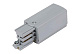 Ввод питания левый RS 3C TRACK PCL GR 65х32мм сер. Русский Свет 19131021017 