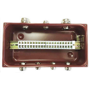 Коробка клеммная У615А УХЛ1,5 IP65 латунный ввод ГОФРОМАТИК 