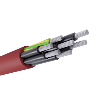 Кабель термостойкий SIHF-JB 7G1,5 (Красный)