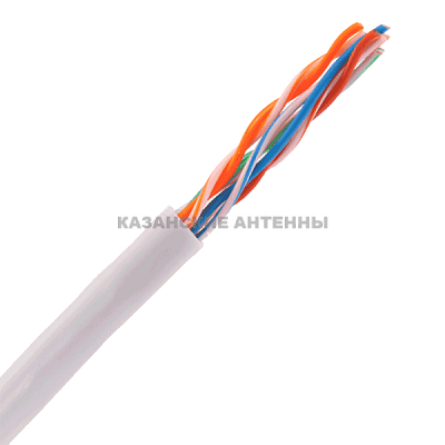 витая пара U/UTP кат.5E 4x2x24AWG solid LSZH бел. (м) GENERICA BC1-C5E04-128-305-G
