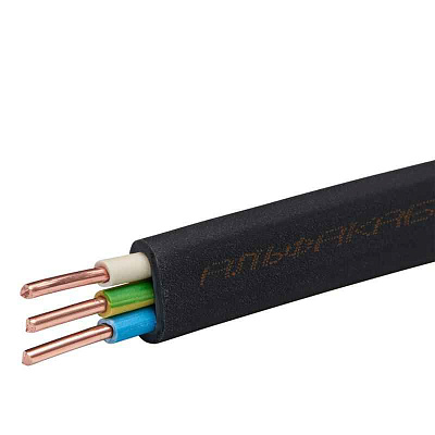 ВВГ-Пнг-LS(A) 3x1,5 ок (N PE) 0.66кВ (бухта 50м) (шт) АЛЬФА65538