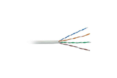 витая пара U/UTP кат.5E 4x2x24AWG solid LSZH нг(A)-HF UUTP4-C5E-S24-IN-LSZH-GY-305 сер. (м) Hyperline 42045
