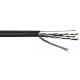 витая пара U/UTP кат.5E 4x2x24AWG solid CU PE Outdoor Standard трос черн. (м) SUPRLAN 01-0322-1