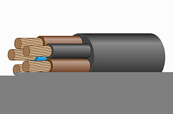 Кабель силовой резиновый КГН 5x16 -0,66