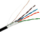 витая пара F/UTP, CAT 5, PE, 25PR, 24AWG, OUTDOOR, SOLID, черный, 305м, REXANT