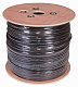 витая пара U/UTP 4x2x24AWG кат.5E solid CU PE Outdoor трос черн. (м) Rexant 01-0046